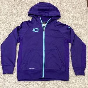 Nike KD Kids Purple Jacket with Blue Accents